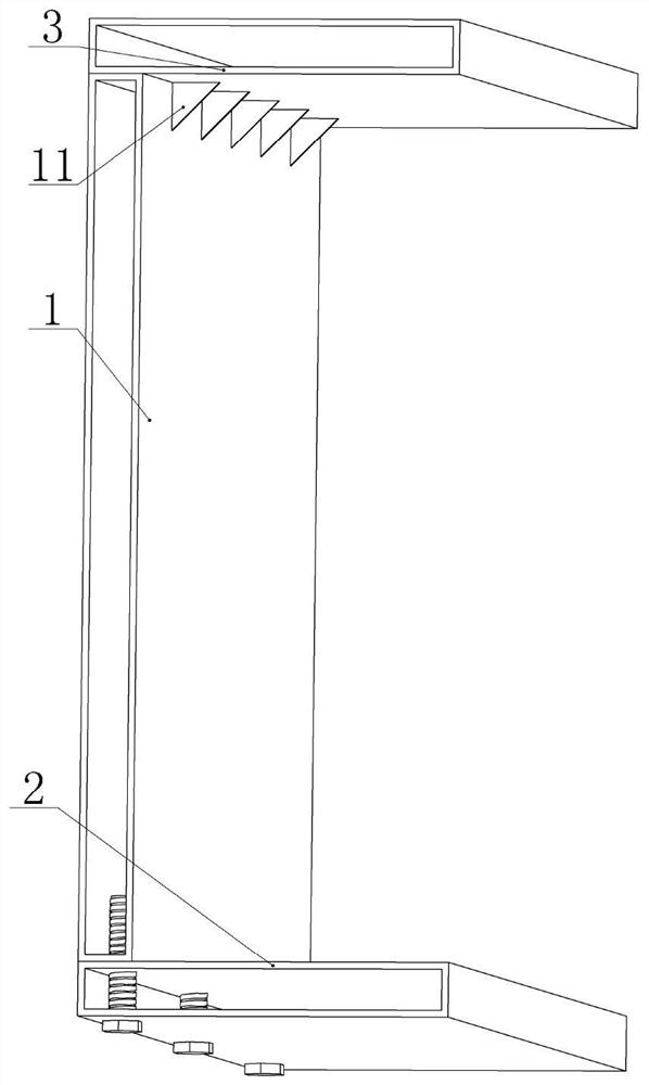 用于矮墙或者飘窗浇筑的抗浮夹具