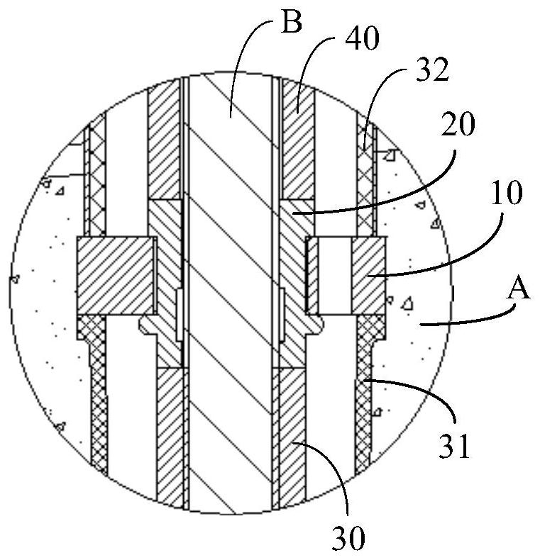 螺纹钢筋锚固结构及其施工方法