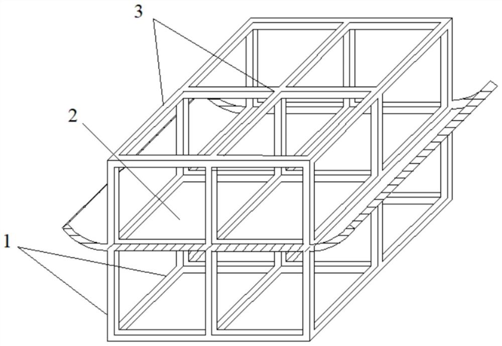 山区建筑防御高位滑坡碎屑流掩埋结构及其应用方法