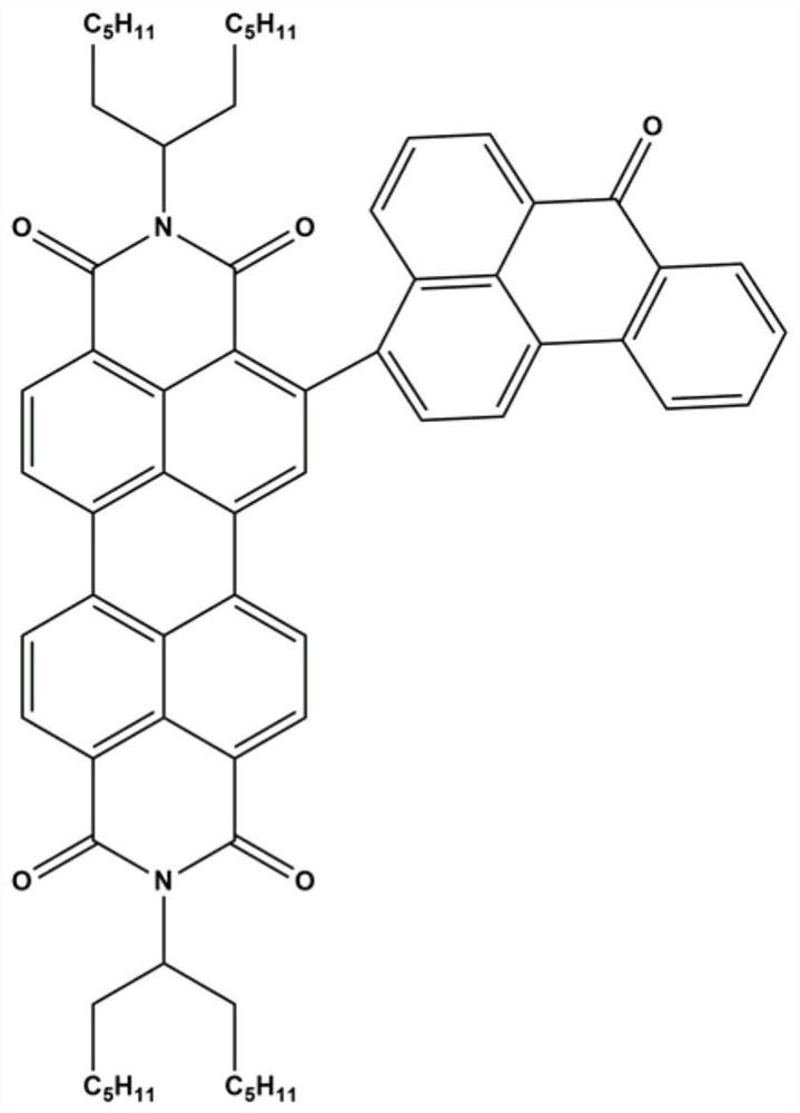 一种邻位取代苯并蒽酮的苝二酰亚胺荧光染料及其制备与应用