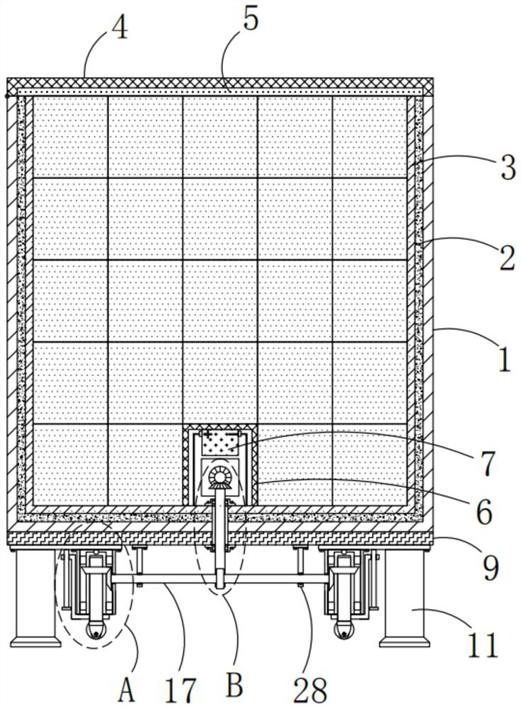 一种建筑施工用材料保温装置