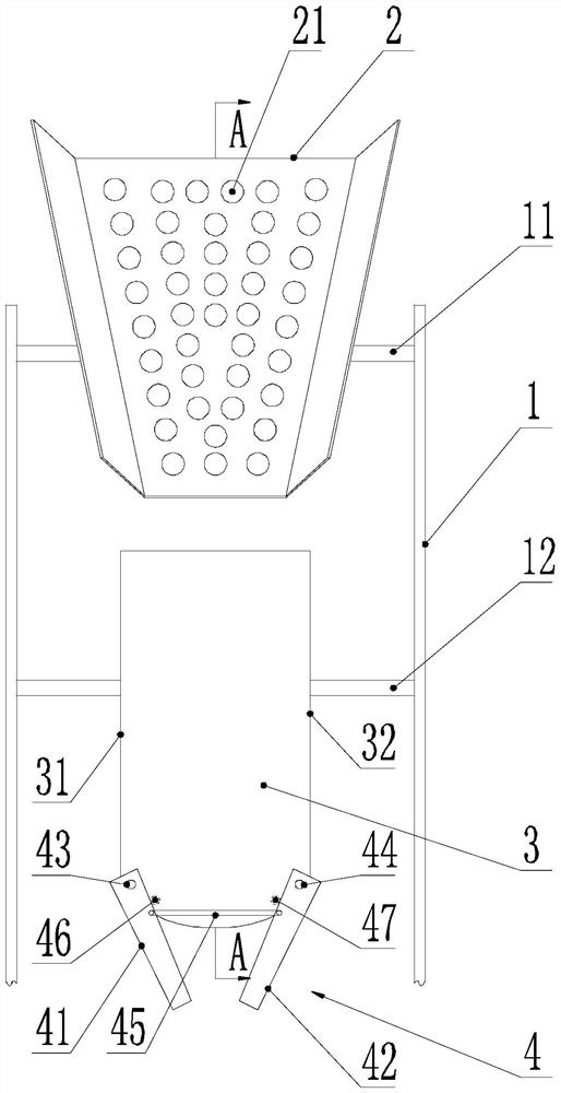 块状牛油底料装袋机构的进料装置