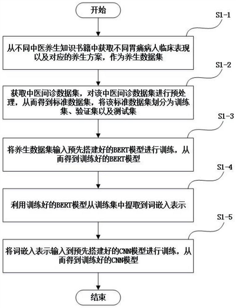 基于BERT语言模型与CNN模型的中医胃痛养生方案获取装置