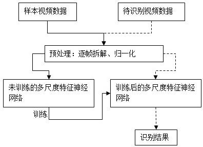 一种基于多尺度特征神经网络的人体行为识别方法