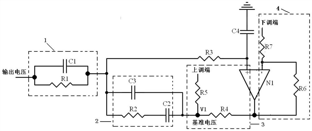 一种通过调节基准电压设置输出电压的电路及调节方法