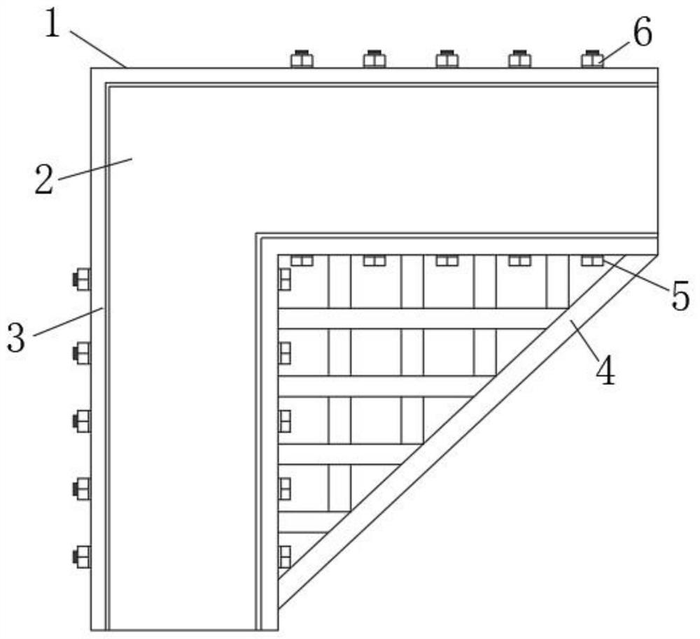 一种建筑结构垂直处加固连接结构