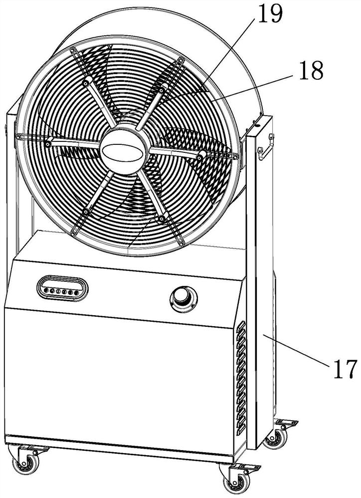 一种高效降温加湿式工业风扇