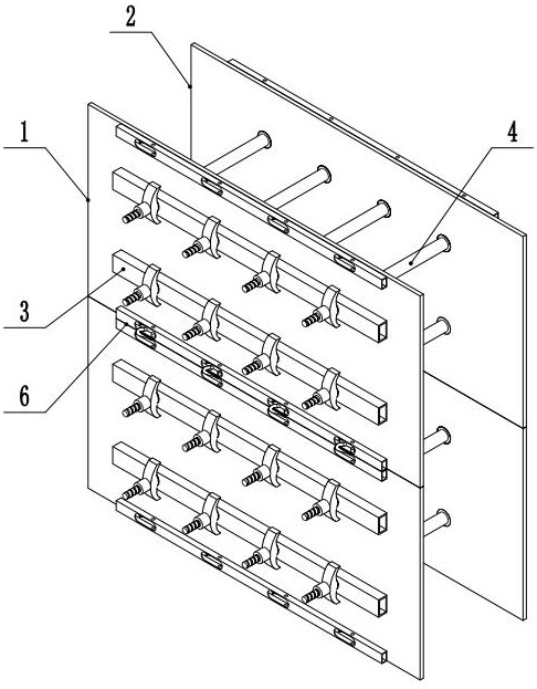 一种高强度节能建筑模板及其拼装方法