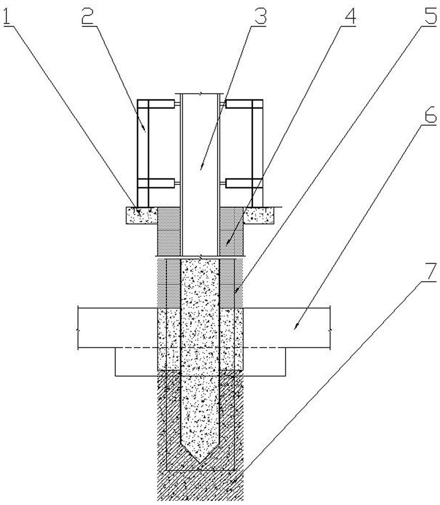 逆作法钢管柱施工方法