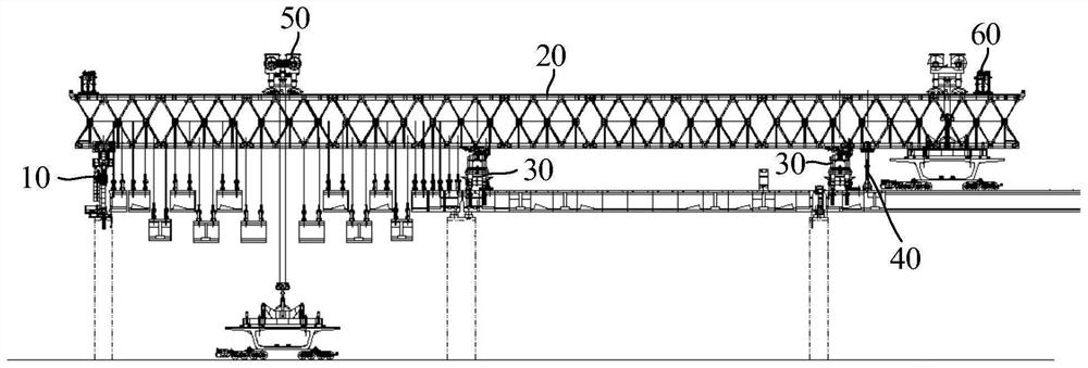 节拼架桥机及其吊重前支腿