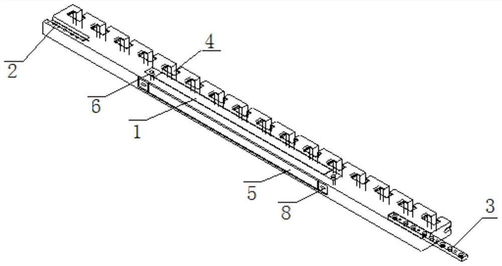 一种三维编织机的滑槽主体、滑槽组件及三维编织机