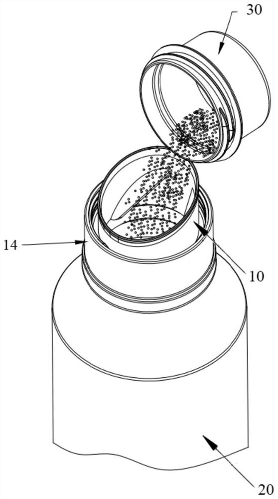 固体颗粒容器的出口结构及固体颗粒容器