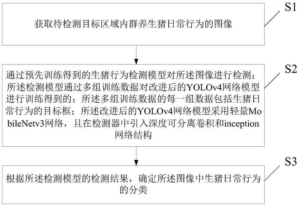 一种群养生猪日常行为检测方法