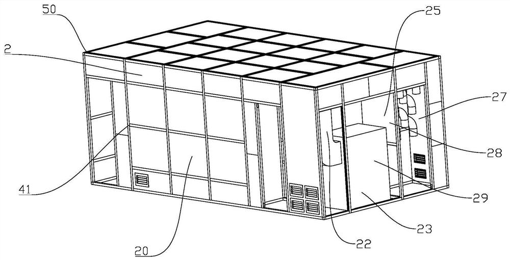 一种组装式紧凑型洁净间实验室