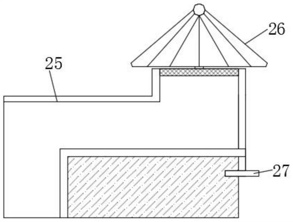 一种具有防雨功能的建筑物通风井结构