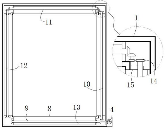 一种具有自清洁功能的绿色建筑用铝合金天窗结构