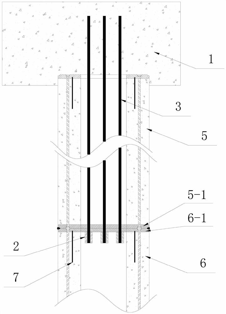 一种承压式抗拔桩预制桩连接结构及其施工方法