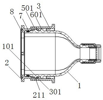 用于飞行器电路系统的连接器壳体组件