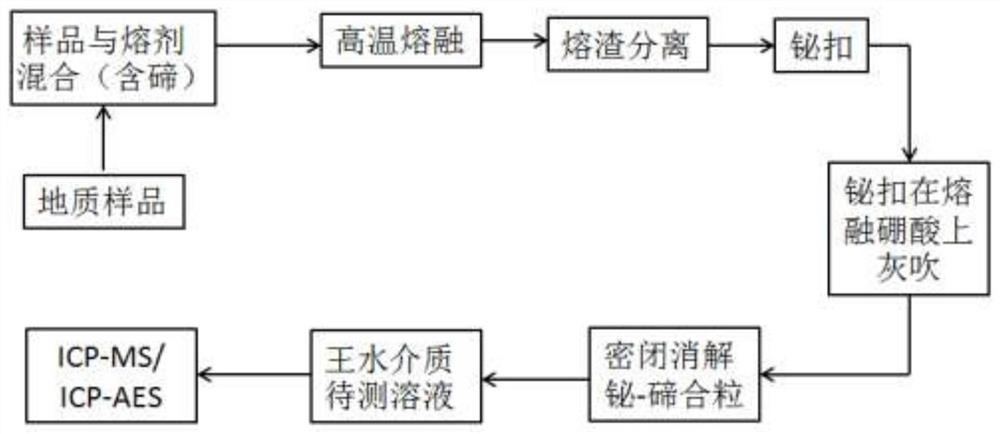 铋试金富集地质样品中贵金属的等离子体质谱/光谱测定方法