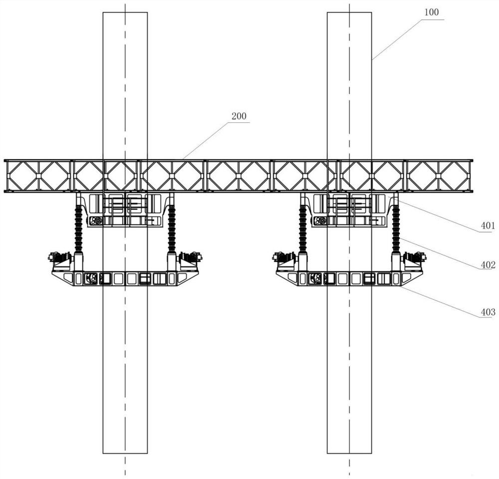 用于架设横梁的施工设备及其控制系统