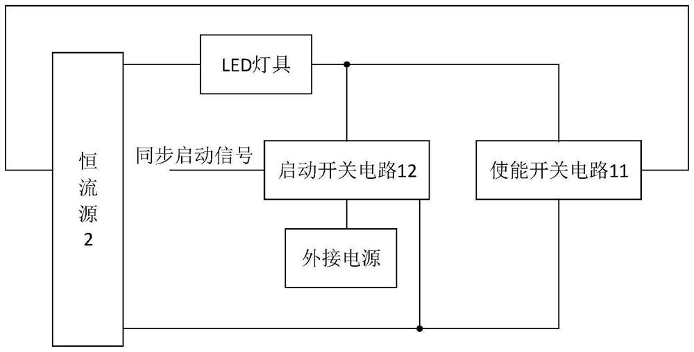 一种同步启动电路及恒流深度调光电源