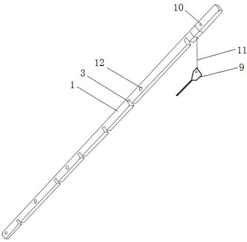 一种0.4kV带电立杆作业防止低压导线舞动的可移动横担及其使用方法