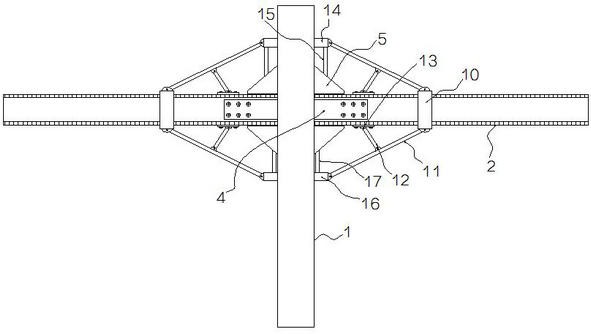 一种二次固定防脱结构的建筑钢结构