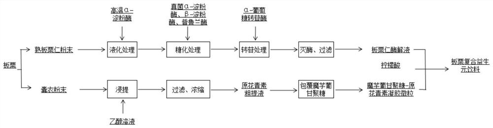 一种板栗复合益生元饮料及其制备方法