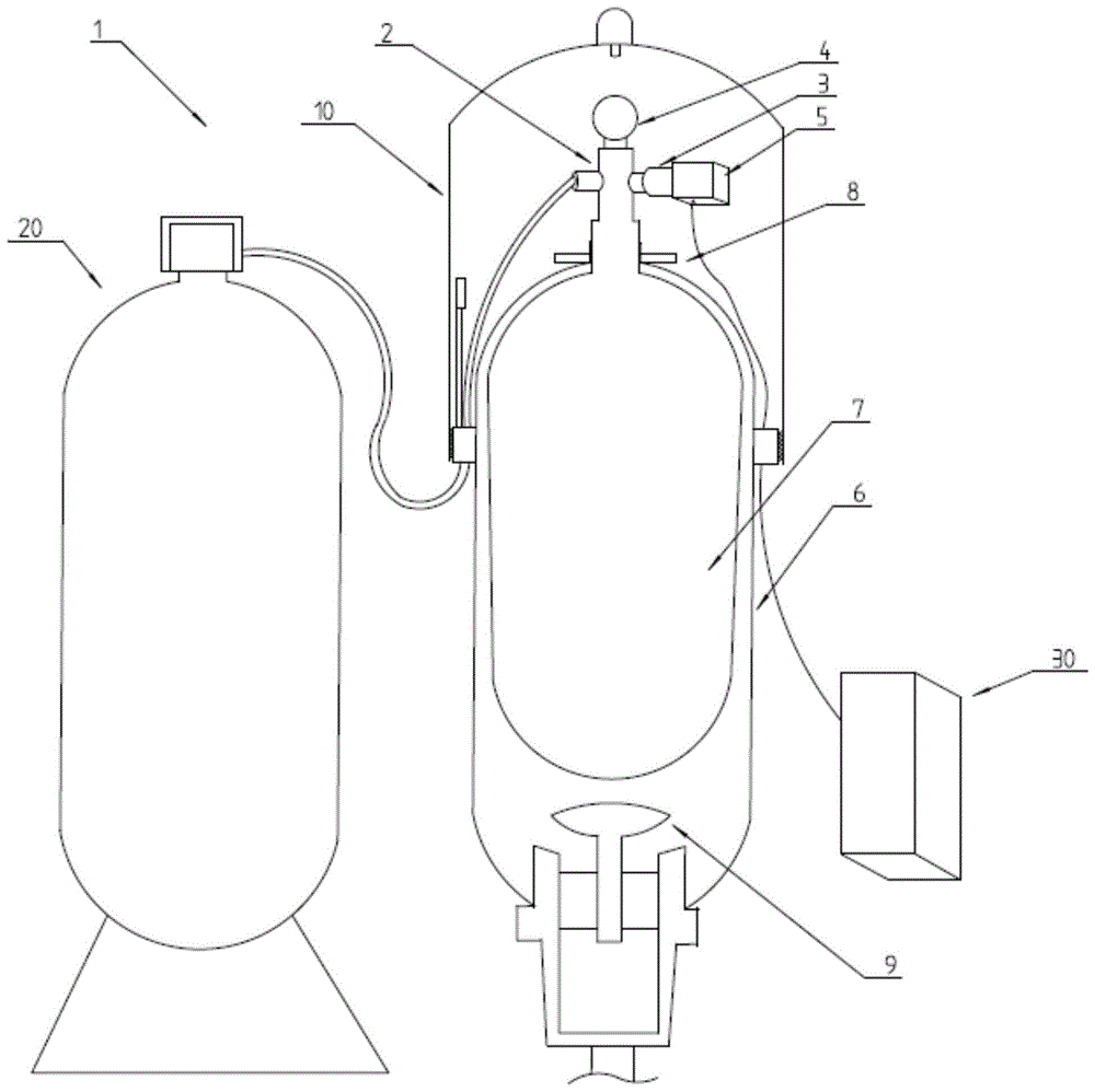 一种焊机液压系统蓄能装置的自动检测充压调节系统