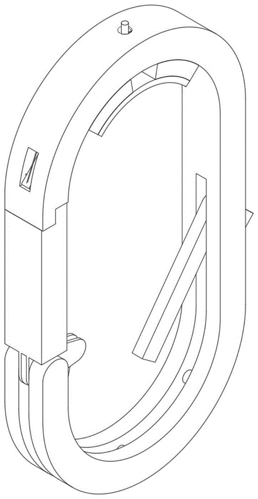 一种带机械式双保护的安全带的挂钩结构