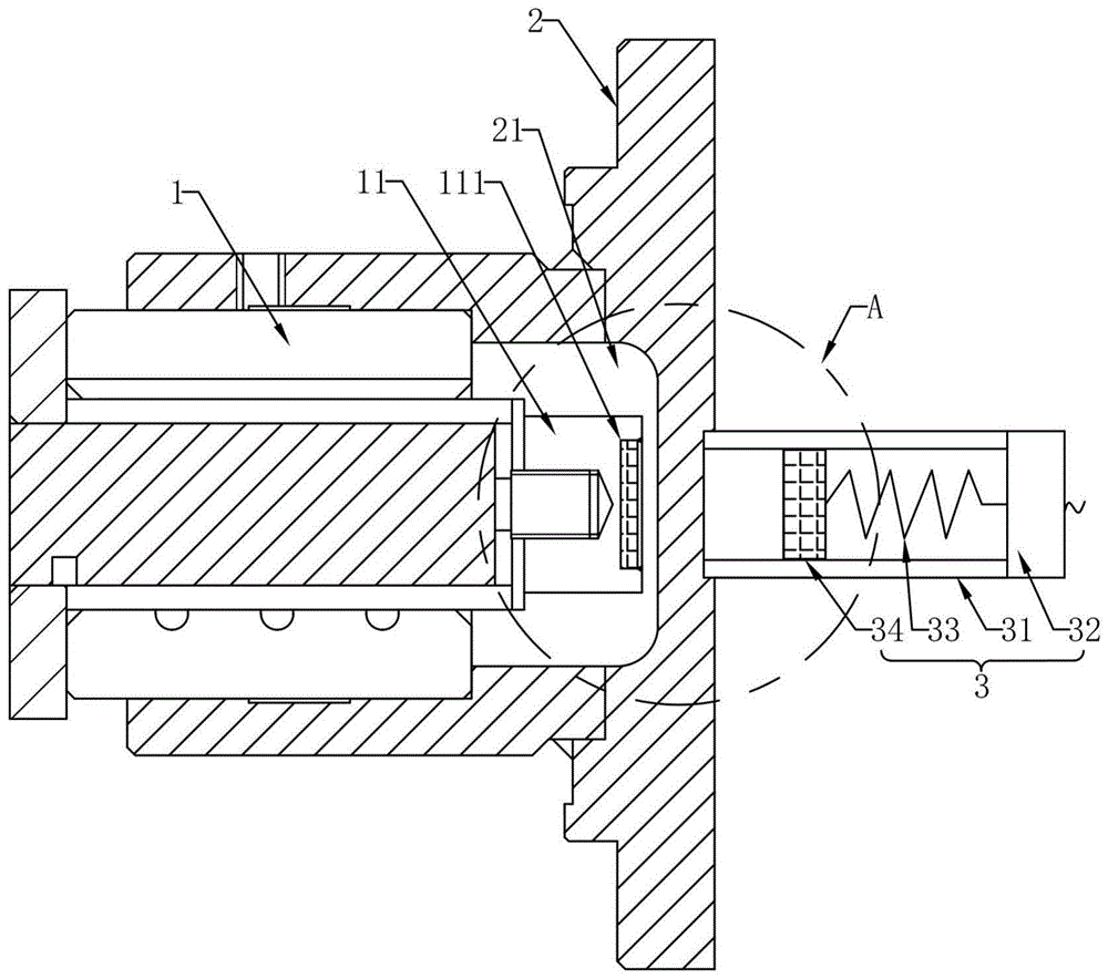一种屏蔽泵转子位置测量装置