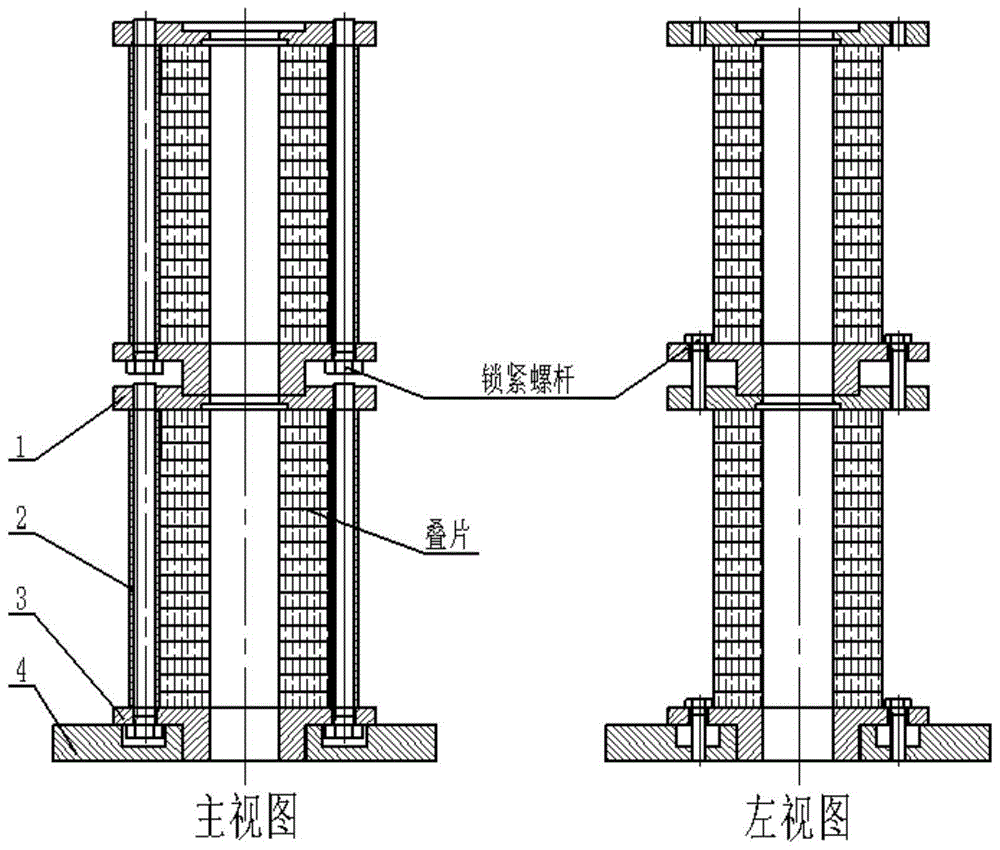 一种加热器叠片收纳装置