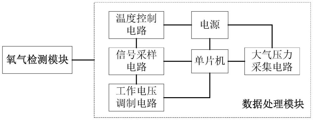 一种高原氧气检测用传感器及检测方法