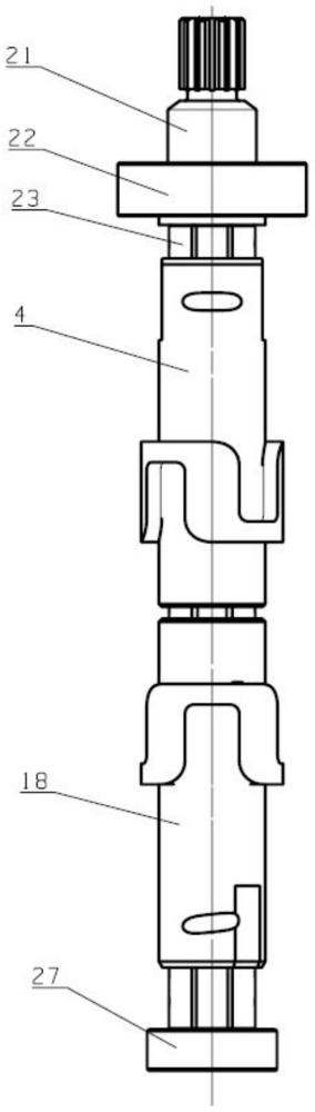 用于活塞泵的正交传扭结构及具有其的活塞泵