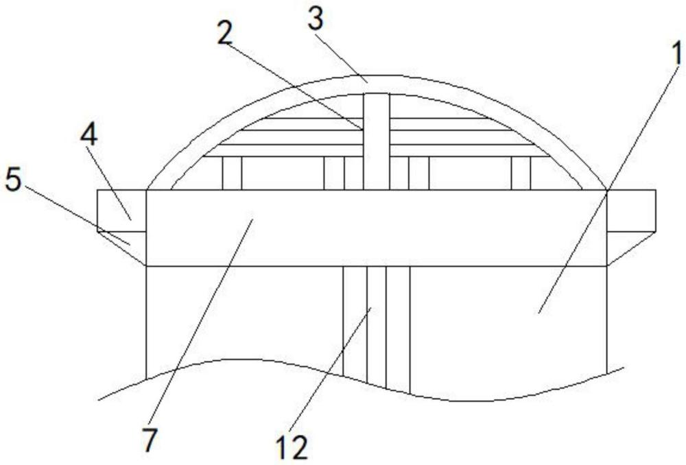一种弧形瓦屋面防水结构