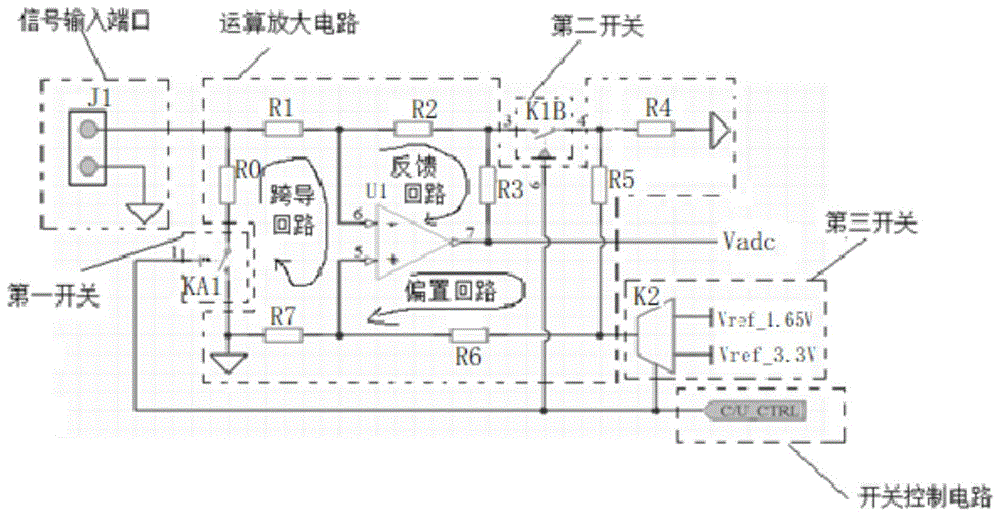 电流电压信号检测端口复用电路