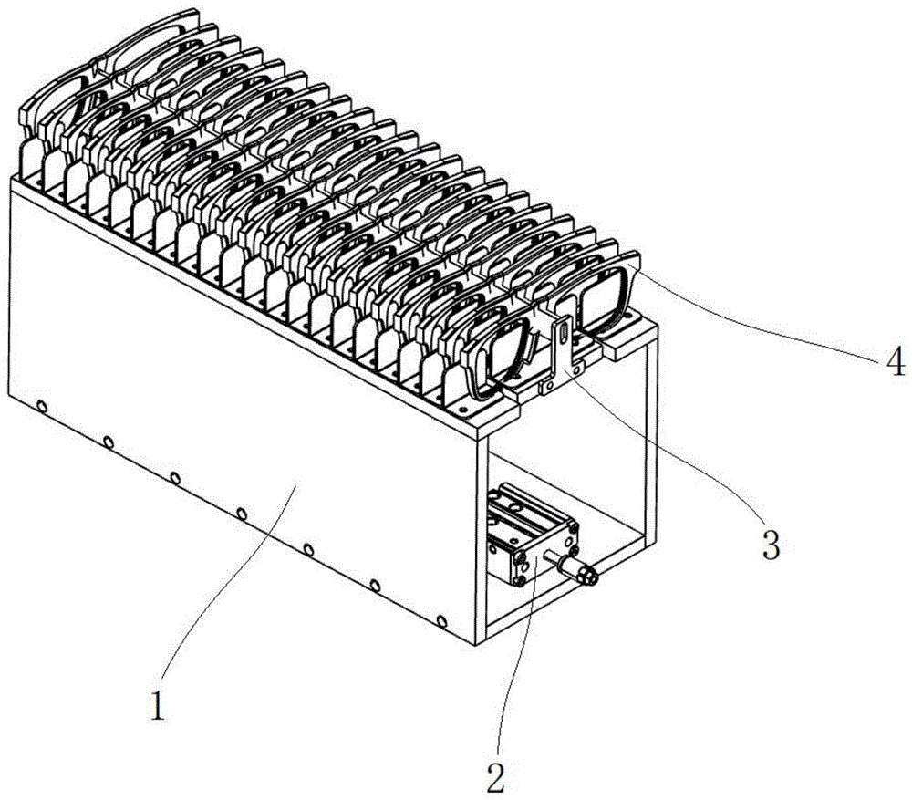一种用于曲面眼镜框的送料装置