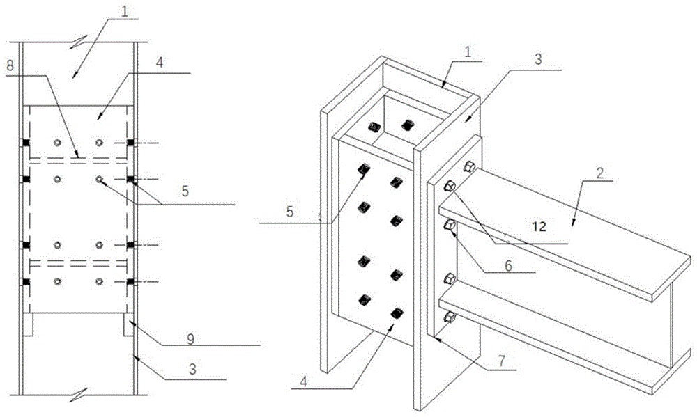 一种钢梁和钢柱的连接结构