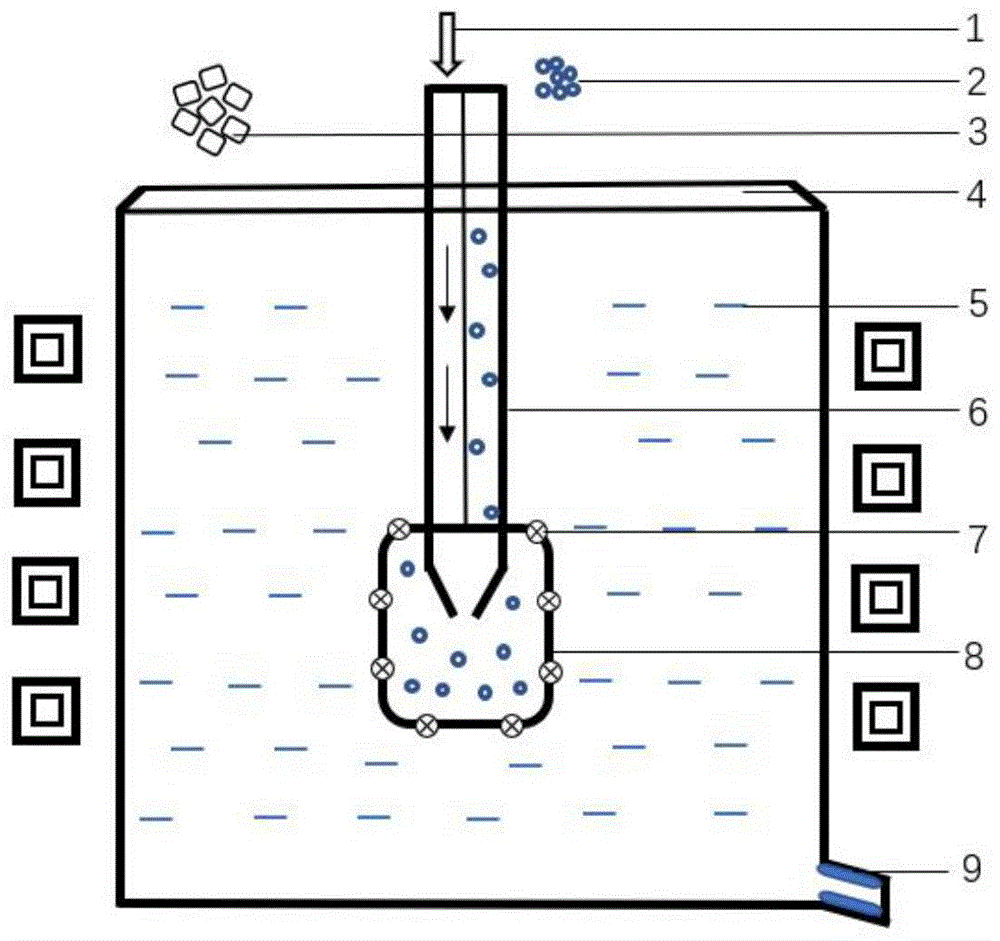 一种氟盐反应法制备Al-5Ti-B中间合金的装置及方法