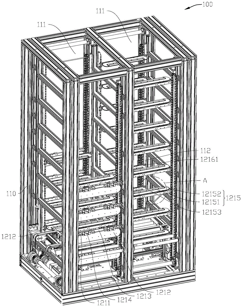 梯式存储装置和冷藏库