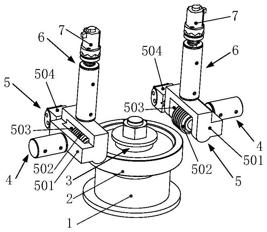 低频振动范成法半固态滚轧大模数齿轮的成形装置及工艺