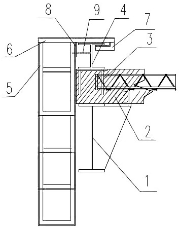超高层桁架安装可滑移吊笼进行施工的方法