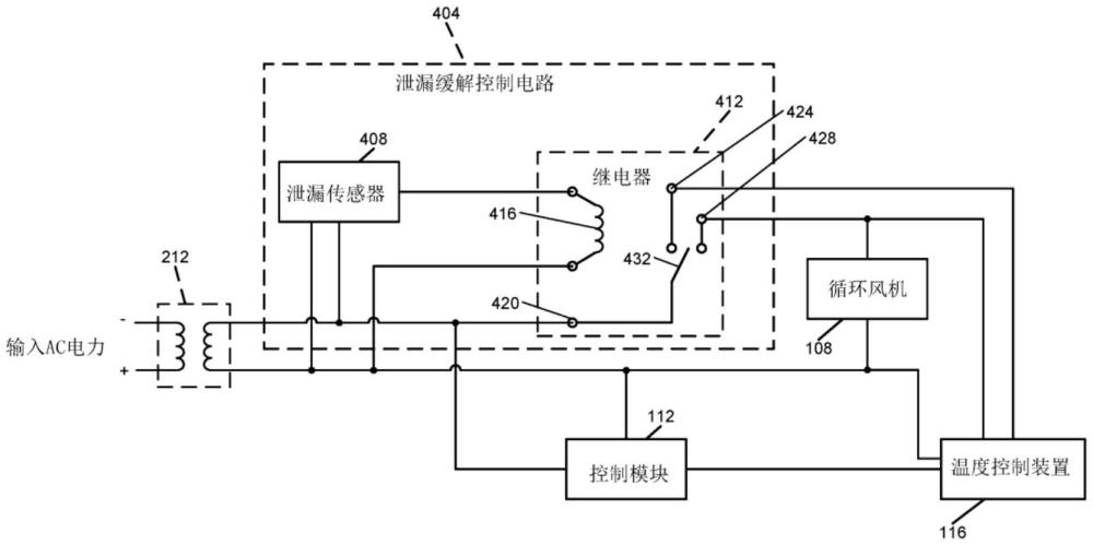 制冷剂泄漏传感器和缓解装置及方法