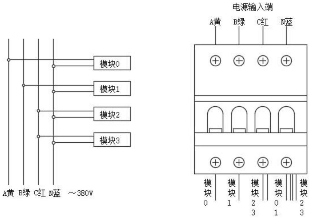 一种可适配单相220V/三相380V的高压交直流转换供电装置