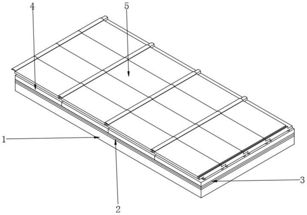 用于高层建筑斜屋面的防水体系及操作方法