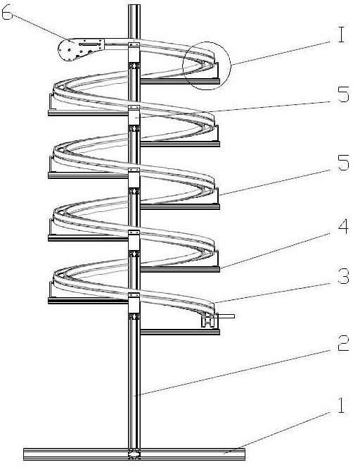 一种垂直螺旋输送机架