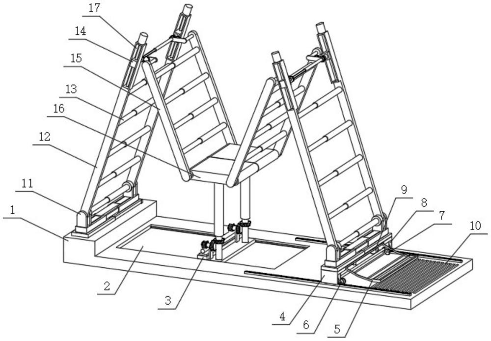 一种带有误触锁止结构的高强度轻量复合型材折叠梯