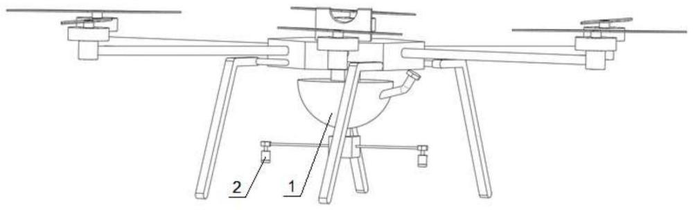 一种无人机自动取水配料的施肥喷药装置