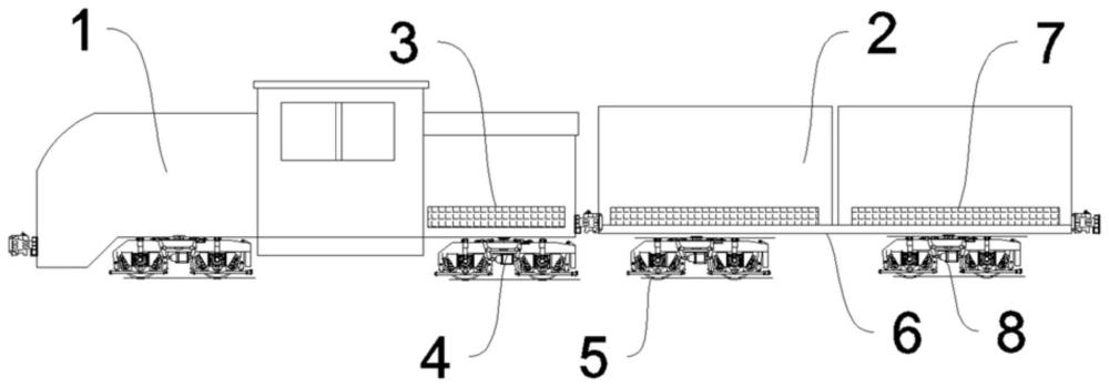 一种纯电动轨道牵引机车及车组模块化运行系统