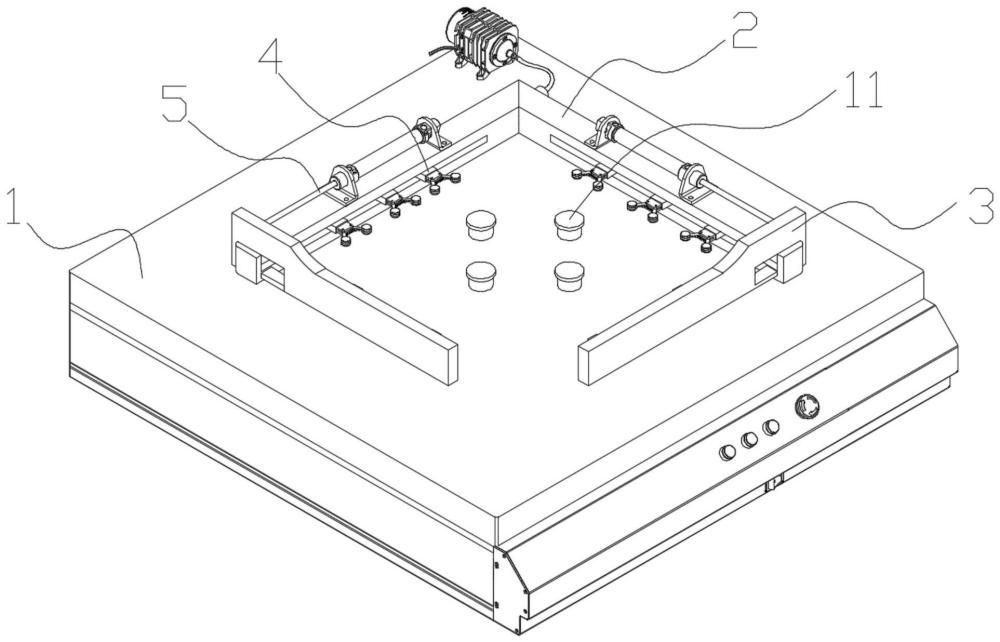 一种用于三综合试验箱中的印刷电路板固定夹具平台